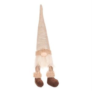 Vianočná dekorácia Škriatok visiace nohy, v. 40 cm, béžová/hnedá, 40 cm vyobraziť