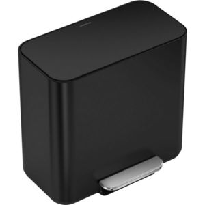 Simplehuman Mini pedálový odpadkový kôš na triedený odpad 15 l, čierna mat vyobraziť