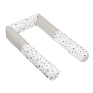 Bellatex Mantinel do postieľky valec Hviezdy sivá, 240 cm vyobraziť