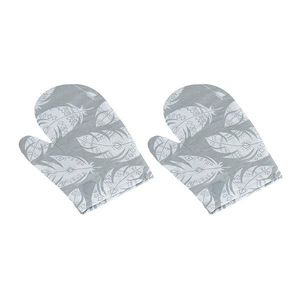 Bellatex Kuchynská chňapka Pírko šedá, 28 x 18 cm, 2 ks vyobraziť