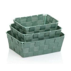 Kela 3-dielna sada úložných košíkov Alvaro, zelená vyobraziť