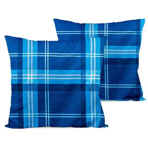 4Home Flanelová obliečka na vankúšik Blue plaid, 40 x 40 cm vyobraziť
