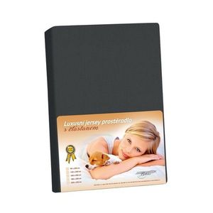 Bellatex Jersey prestieradlo s elastanom čierna, 140 x 200 cm vyobraziť