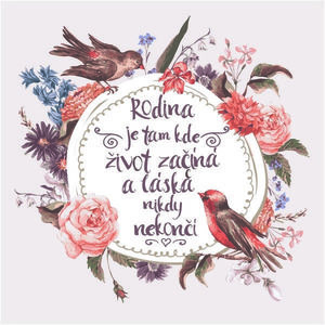 Bohemia Gifts Dekoračný obraz - Rodina, 30 x 30 cmcm vyobraziť