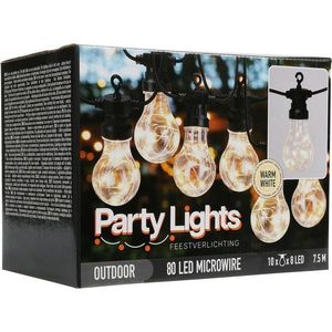 Koopman Svetelná reťaz Bulbs, 80 LED vyobraziť