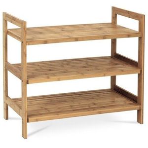 Botník 3-poschodia, bambusový, vyobraziť