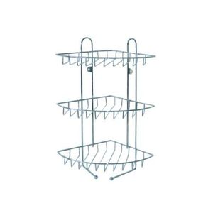 Kúpeľňová rohová polica, 3 poschodia vyobraziť