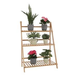 Bambusový stojan na kvetiny Nepel Typ 1, 70 x 40 x 96 cm vyobraziť