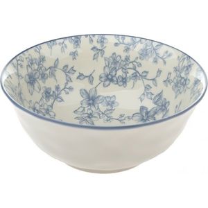 Keramická servírovacia misa Nežné kvety 20 cm, modrá vyobraziť