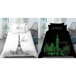 Bavlnené obliečky Deň v Paríži, noc v Londýne, 140 x 200 cm, 70 x 90 cm vyobraziť