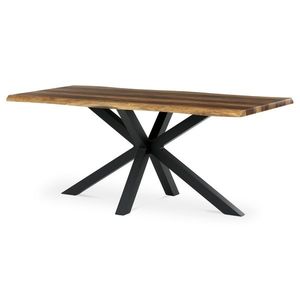 Jedálenský stôl 180 x 90 cm, staré drevo vyobraziť