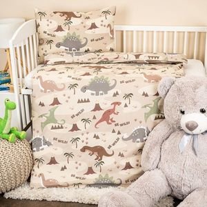 4Home Detské bavlnené obliečky do postieľky Dino world, 100 x 135 cm, 40 x 60 cm vyobraziť
