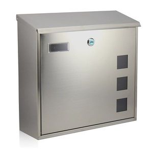 RICHTER BK703.G Poštová nerezová schránka Cube, strieborná vyobraziť