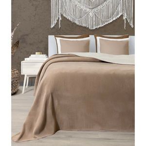 Deka Twin hnedá & krémová, 150 x 200 cm vyobraziť