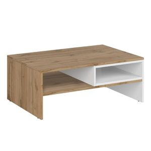 Konferenčný stolík VILGO 90, lesklá biela vyobraziť