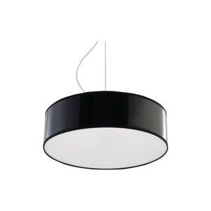 Čierne závesné svietidlo Atis – Sollux vyobraziť