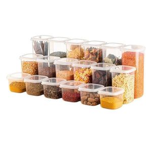 Plastové dózy v súprave 18 ks na potraviny Fresco – Hermia vyobraziť