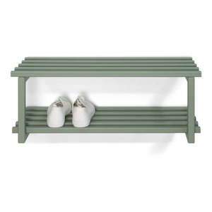 Sivozelená kovová závesná skrinka na topánky 71x26x34 cm Marco – Spinder Design vyobraziť