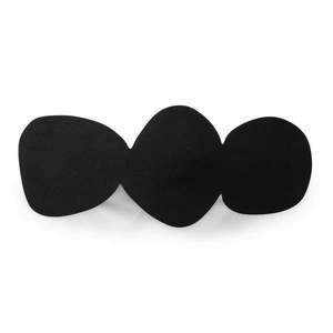 Čierny kovový nástenný vešiak 35 cm Tumulo – Spinder Design vyobraziť