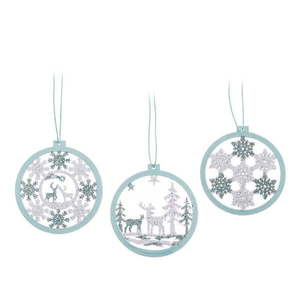 Drevené vianočné ozdoby v súprave 6 ks ø 8 cm – Casa Selección vyobraziť