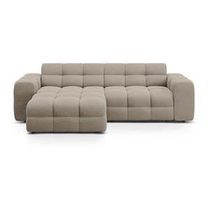 Hnedá rohová pohovka (ľavý roh/s leňoškou) Kendal – Micadoni vyobraziť