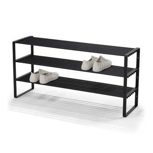 Čierna kovová skrinka na topánky 100x48, 5x29 cm Rex – Spinder Design vyobraziť