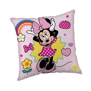 Fleecový detský vankúšik 40x40 cm Minnie "Smile" – Jerry Fabrics vyobraziť