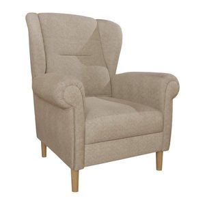 Svetlohnedé kreslo ušiak Swan – Ropez vyobraziť