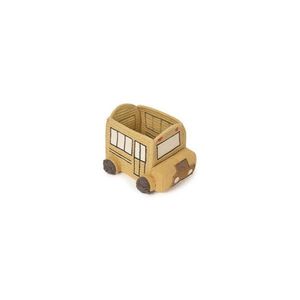 Okrovožltý látkový detský kôš na hračky 22x19x15 cm School Bus – Lorena Canals vyobraziť
