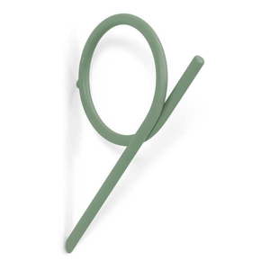 Sivozelený nástenný kovový háčik Tuba L – Spinder Design vyobraziť