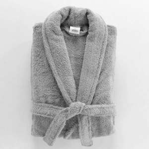 Svetlosivý bavlnený župan veľkosť M Tendresse – douceur d'intérieur vyobraziť