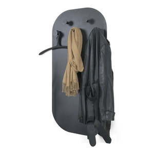 Čierny kovový nástenný vešiak 55 cm Espen – Spinder Design vyobraziť