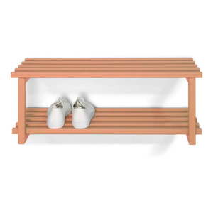 Kovová závesná skrinka na topánky v lososovej farbe 71x26x34 cm Marco – Spinder Design vyobraziť