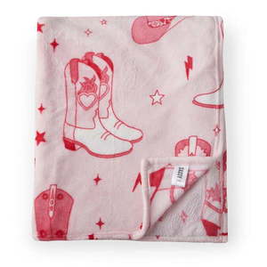 Ružový pléd z mikroplyšu 200x240 cm Cowgirl Boot – Sassy B vyobraziť