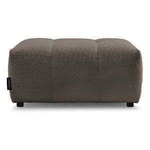 Hnedá podnožka z textílie buklé Roxelane – Bobochic Paris vyobraziť