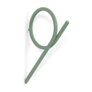 Sivozelený nástenný oceľový háčik Tuba S – Spinder Design vyobraziť