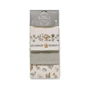 Bavlnené utierky v súprave 3 ks 45x65 cm Country Animals – Cooksmart ® vyobraziť