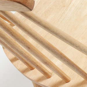 Jedálenské stoličky v súprave 2 ks z kaučukového dreva v prírodnej farbe – Kave Home vyobraziť