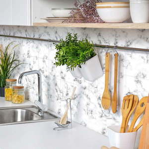 Samolepky na kachličky 24 ks 10x10 cm Marble – Ambiance vyobraziť