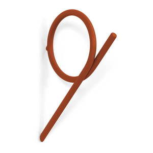 Nástenný oceľový háčik v terakotovej farbe Tuba M – Spinder Design vyobraziť