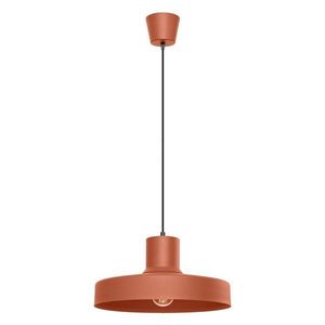 Oranžové závesné svietidlo s kovovým tienidlom Vito – Sollux vyobraziť
