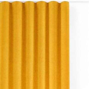 Zamatový dimout záves v horčicovej farbe 400x270 cm Velto – Filumi vyobraziť