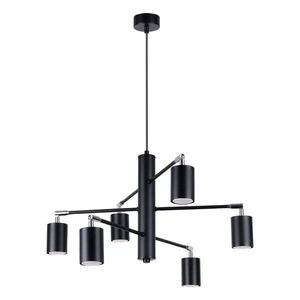 Čierne kovové závesné svietidlo Virta – Sollux vyobraziť