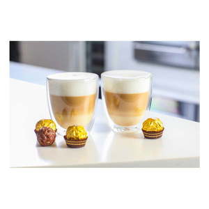 Dvojstenné/na latte sklenené hrnčeky v súprave 2 ks 320 ml Amo – Vialli Design vyobraziť