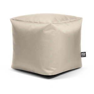 Béžový detský sedací vak z imitácie kože Cube M – So Soft? vyobraziť