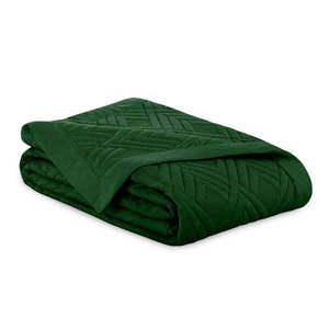 Tmavozelený prešívaný pléd z mikrovlákna 170x210 cm Ophelia – Restilo vyobraziť