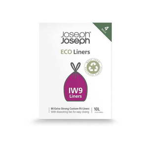 Sťahovacie vrecia na odpadky v súprave 80 ks 10 l Eco Grey – Joseph Joseph vyobraziť