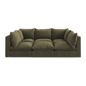 Khaki pohovka 255 cm Manao – Makamii vyobraziť