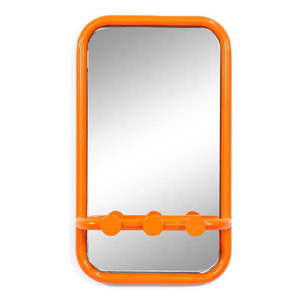 Oranžový kovový vešiakový panel 35x60x11 cm Retro – Spinder Design vyobraziť