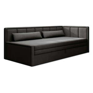 Tmavosivá ženilková rozkladacia/s úložným priestorom pohovka 214 cm Fulgeo – ELTAP vyobraziť